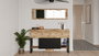 Hanah Home Ml26-A Consola Pino Atlántico Moderna Industrial 139x83.6x43.3 cm